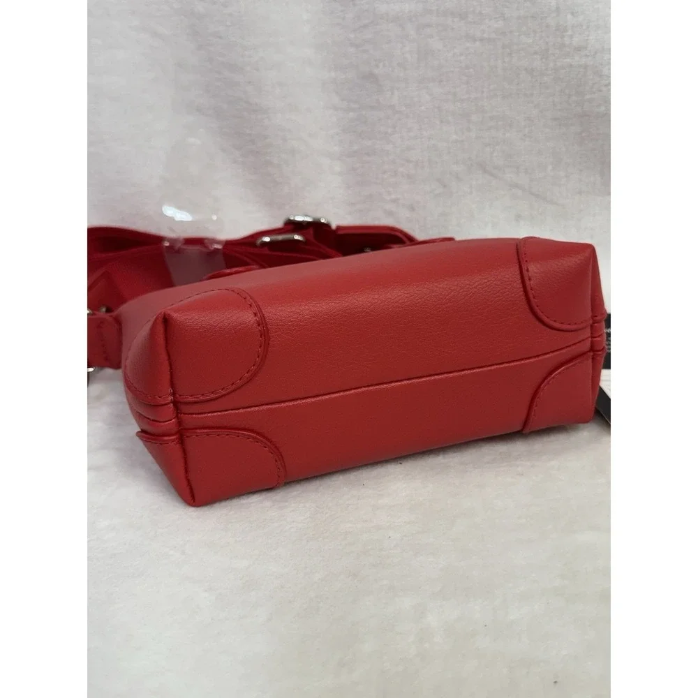 Crossbody Bag Girls Mini Red Cherry Charm Faux Leather Shoulder Purse -Art Class